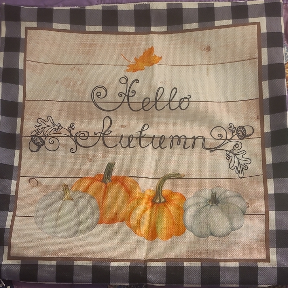 Autumn Pumpkin Pillow Cover